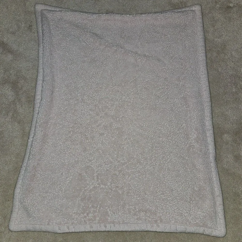 Solid Pale Dusty Pink Thick Fleece Sherpa Baby Blanket SOFT 30x36
